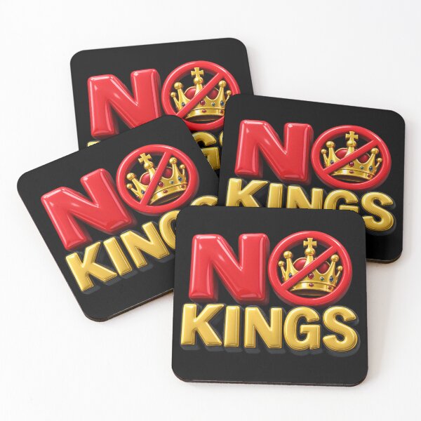 Item preview, NO KINGS – Bold Democracy Protest Statement Design designed and sold by ManggaeJM.