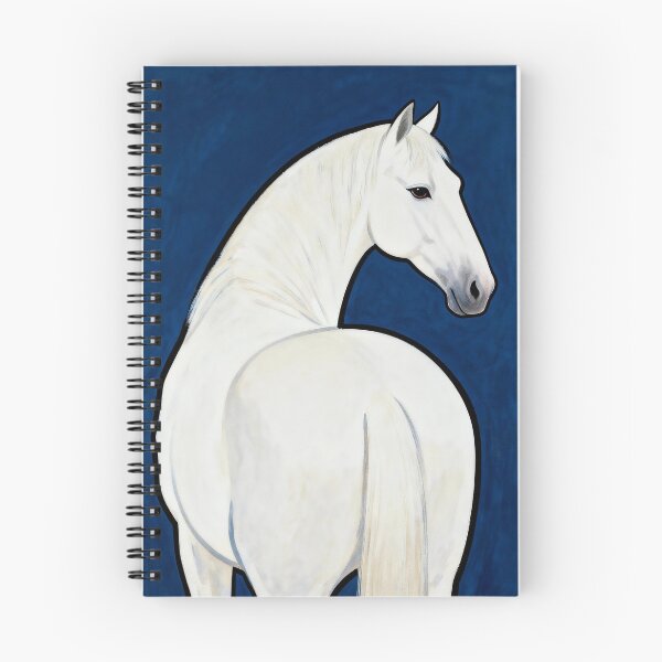 Item preview, Pop Art White Horse on Navy Blue designed and sold by Simple Life & KAMOCHI.