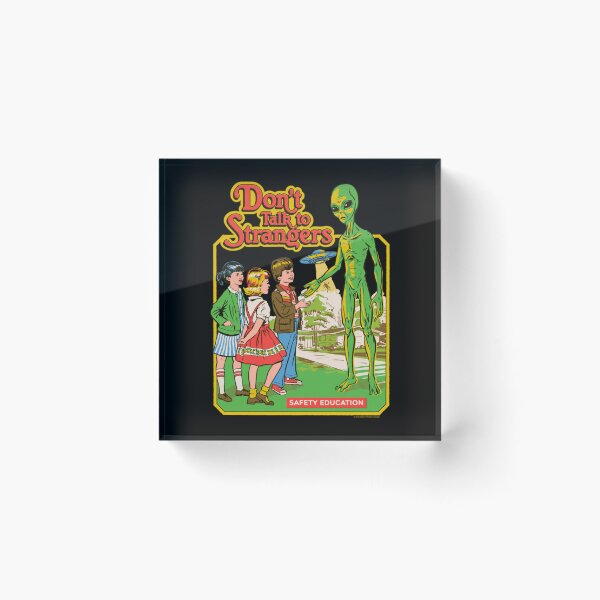Item preview, Don't Talk To Strangers Alien UFO Vintage Retro designed and sold by AmazingPics001.