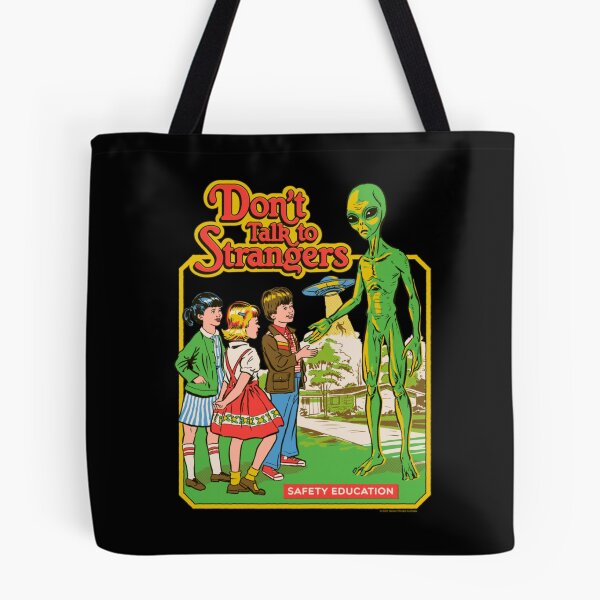 Item preview, Don't Talk To Strangers Alien UFO Vintage Retro designed and sold by AmazingPics001.