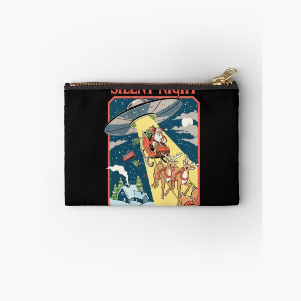 Item preview, Silent Night Santa Claus UFO Abduction Retro designed and sold by AmazingPics001.