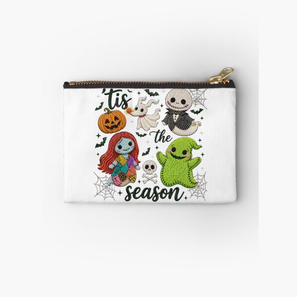 Item preview, Tis The Season Cute Spooky Halloween Embroidery Style Jack Sally Ogie Boogie Pumpkin Gift designed and sold by InkRebelprint.