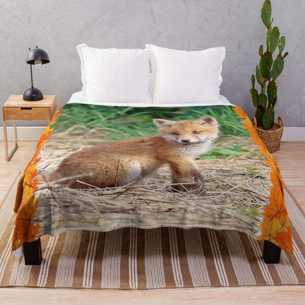 Item preview, Adorable Autumn Fox – Cute Woodland Fall Nature Design for Cozy Home Decor designed and sold by PureHopeStudio.