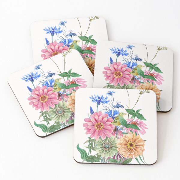 Item preview, Hand painted floral bunch with bird designed and sold by Leanne  Nowell.