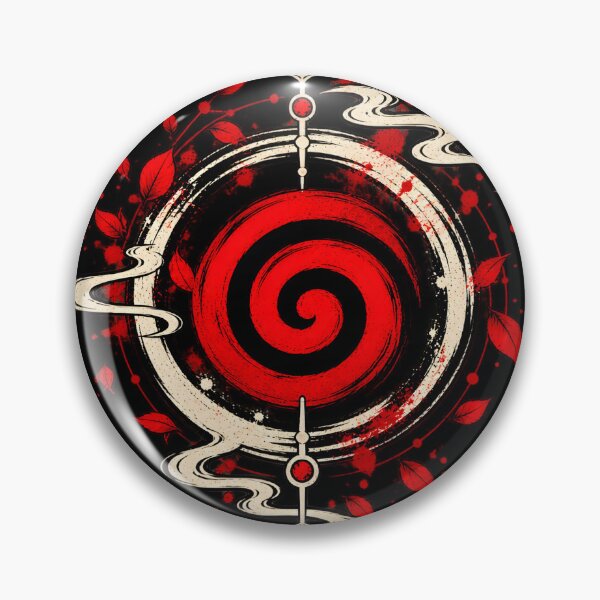 Item preview, Uzumaki Clan Symbol Naruto Japanese Red Spiral designed and sold by QubekShop.