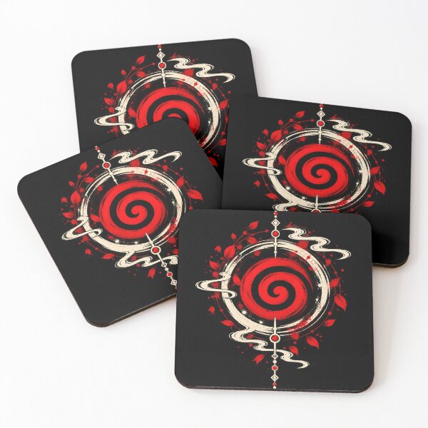 Item preview, Uzumaki Clan Symbol Naruto Japanese Red Spiral designed and sold by QubekShop.