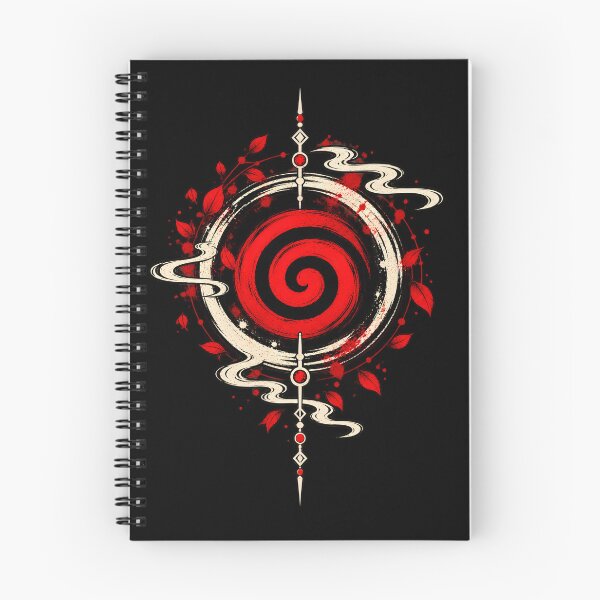 Item preview, Uzumaki Clan Symbol Naruto Japanese Red Spiral designed and sold by QubekShop.