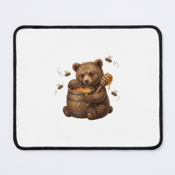 Item preview, Bear And Honey Nature Illustration Design designed and sold by Art Solom.