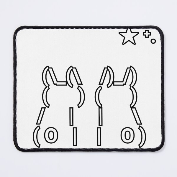 Item preview, Cute ASCII Bunny with Stars – Minimalist Rabbit Art designed and sold by Delphiction.