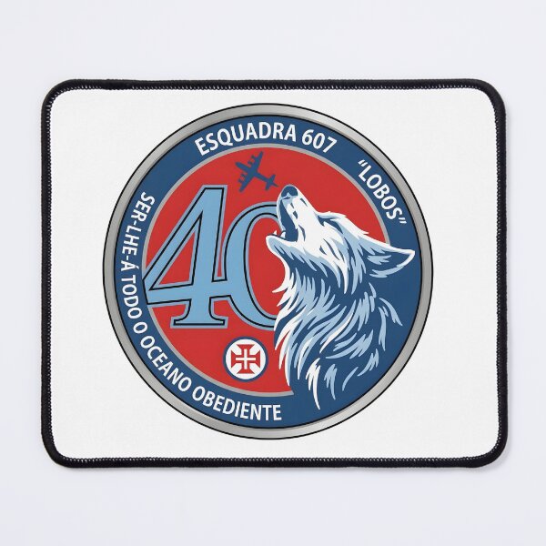 Item preview, Portuguese Air Force Esquadra 607 Lobos 40th Anniversary Patch designed and sold by CharlieDesings.