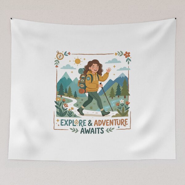 Item preview, EXPLORE AND ADVENTURE AWAITS designed and sold by decimalades.