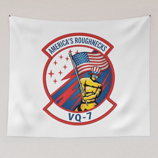 Item preview, US Navy Fleet Air Reconnaissance Squadron VQ-7 Americas Roughnecks Patch designed and sold by CharlieDesings.