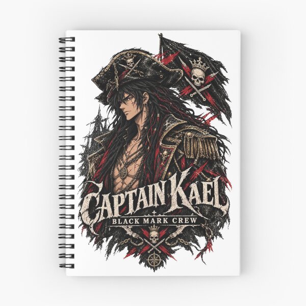Item preview, Captain Kael Black Mark Crew | Anime Pirate Captain Manga Style designed and sold by Boomaroo.