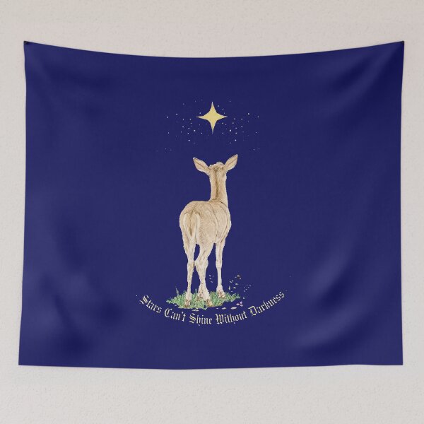 Item preview, Stars Can't Shine Without Darkness Cute Deer Night Sky Quote designed and sold by Vibe-Vary.