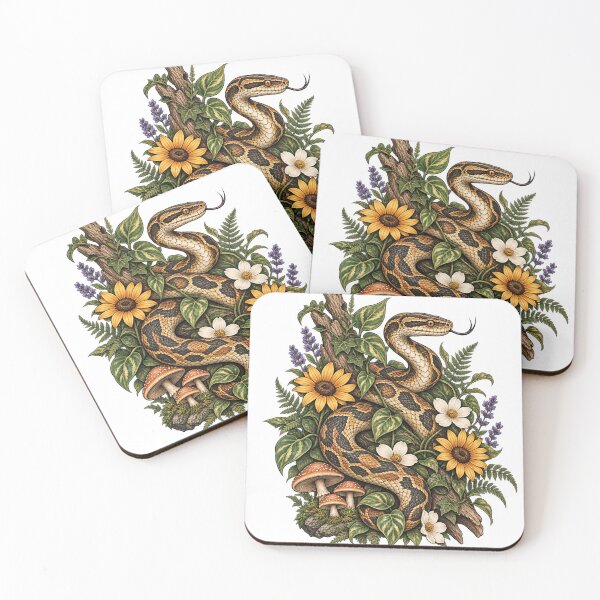Item preview, Snake Garden Botanical Nature Wildlife Design designed and sold by A Light Worker.