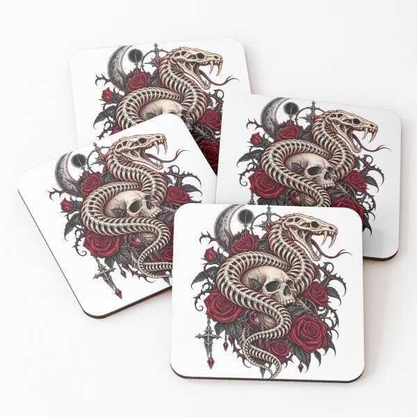 Item preview, Skull Snake Gothic Dark Alternative Design designed and sold by A Light Worker.