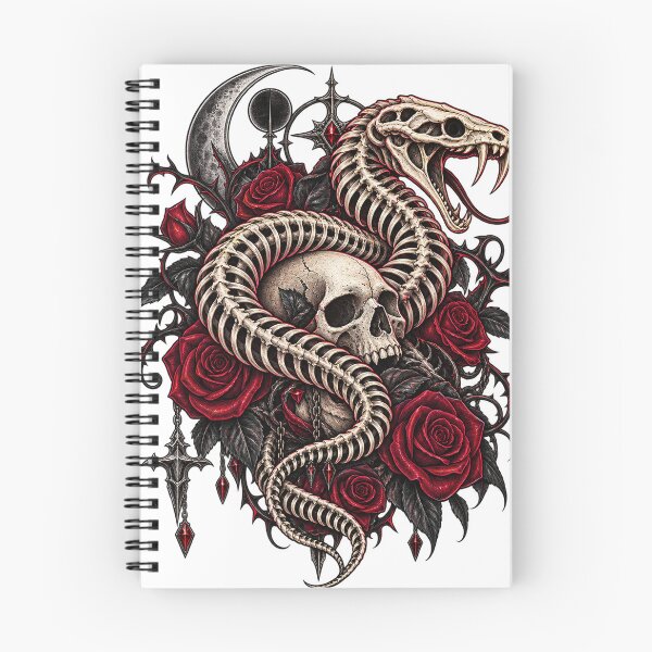 Item preview, Skull Snake Gothic Dark Alternative Design designed and sold by A Light Worker.