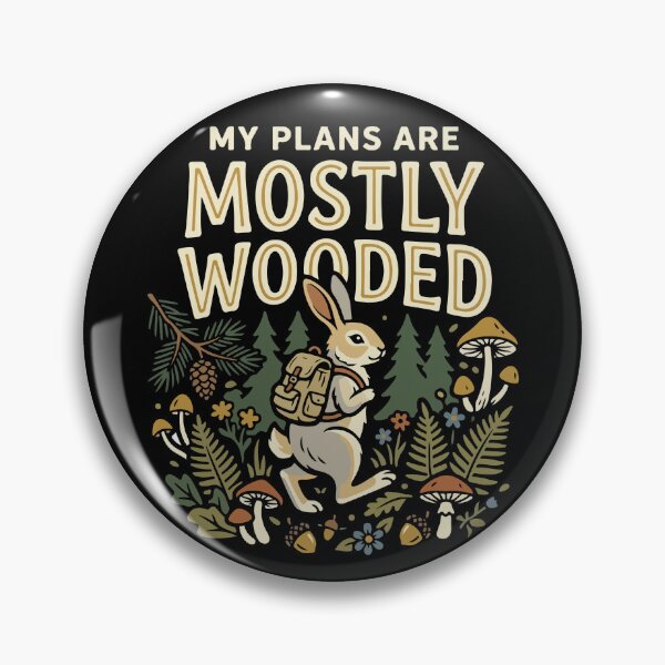Item preview, My Plans Are Mostly Wooded – Vintage Woodland Rabbit designed and sold by pbxxxdesigns.