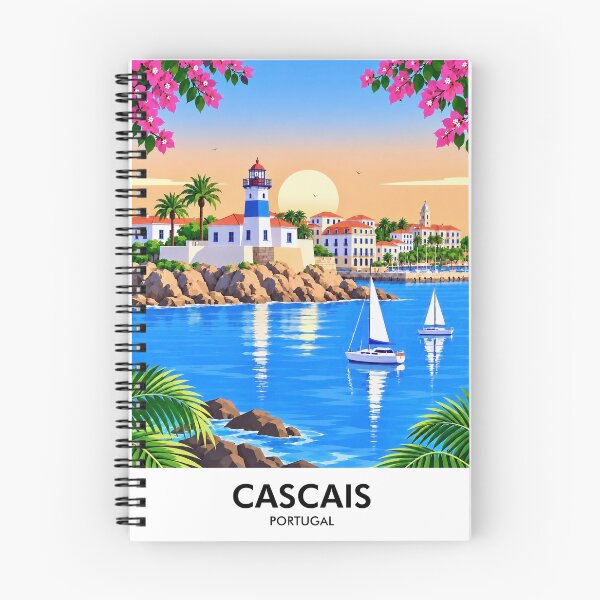 Item preview, Cascais Retro Travel Print designed and sold by HomeLivingCo.