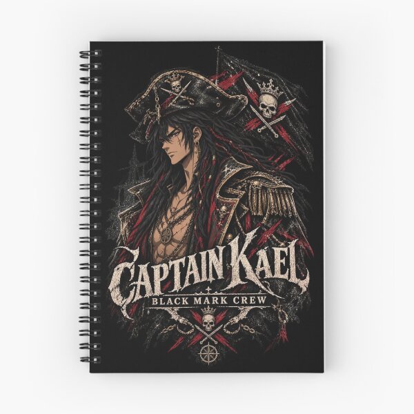 Item preview, Captain Kael Black Mark Crew | Anime Pirate Captain Manga Style designed and sold by Boomaroo.