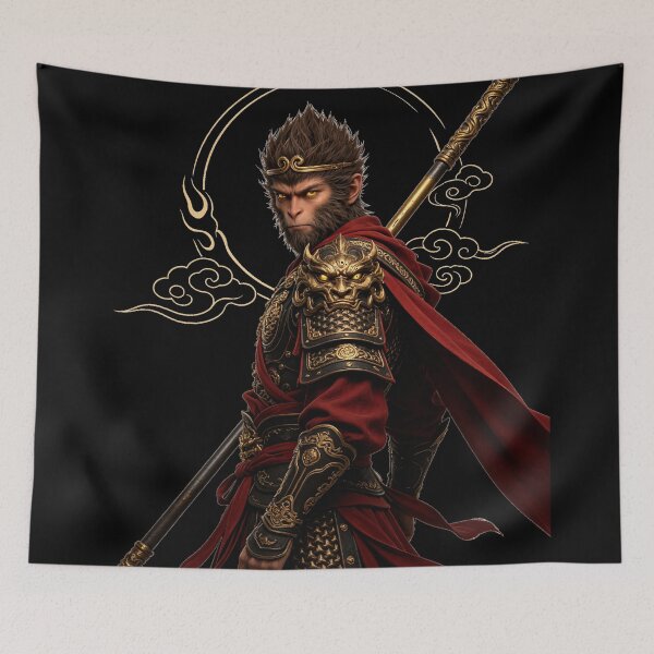 Item preview, Sun Wukong Monkey King Golden Halo Portrait designed and sold by DigArtis.