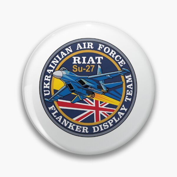 Item preview, Ukrainian Air Force Su-27 Flanker Display Team RIAT Patch designed and sold by CharlieDesings.