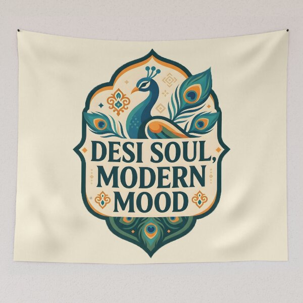 Item preview, Indian Peacock Desi Cultural Art designed and sold by hutofdesigns.