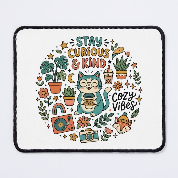 Item preview, stay curious & kind designed and sold by decimalades.