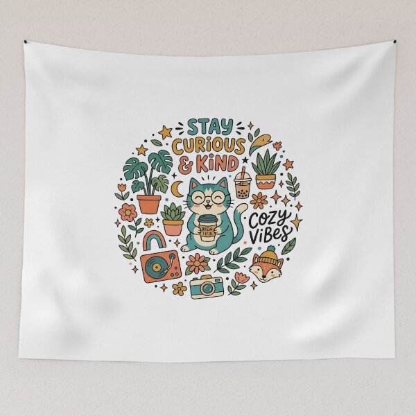 Item preview, stay curious & kind designed and sold by decimalades.