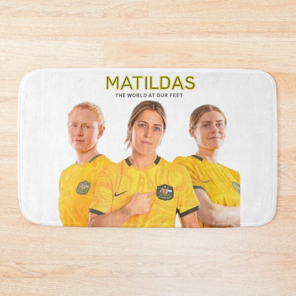 Item preview, Matildas – The World at Our Feet | Australian Women’s Soccer Team Poster designed and sold by 4U---Store.