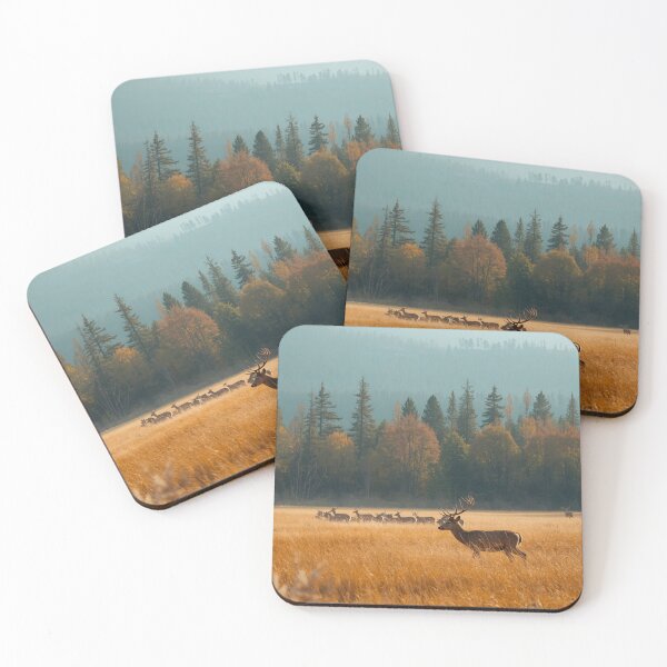 Item preview, The Last Golden Meadow | Wild Deer & Autumn Nature Wall Art designed and sold by VeloraNature.