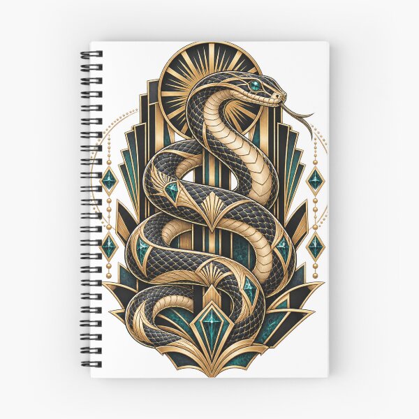 Item preview, Snake Art Deco Vintage Luxury Elegant Design designed and sold by A Light Worker.
