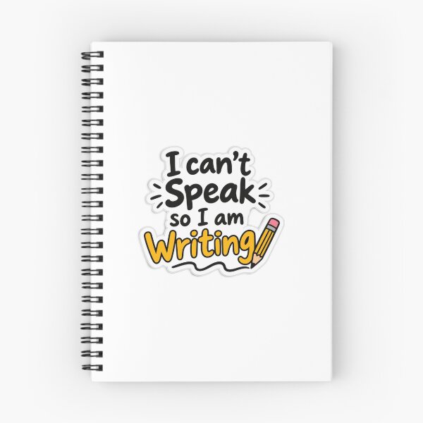Artikelvorschau, Ich kann nicht sprechen, also schreibe ich – Lustiger Aufkleber | Geschenk für Schriftsteller und Introvertierte entworfen und verkauft von Rasheedawan.