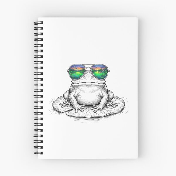 Item preview, Frog Dragonfly Pond Shades Reflection designed and sold by Bad-Decisions-Designs.
