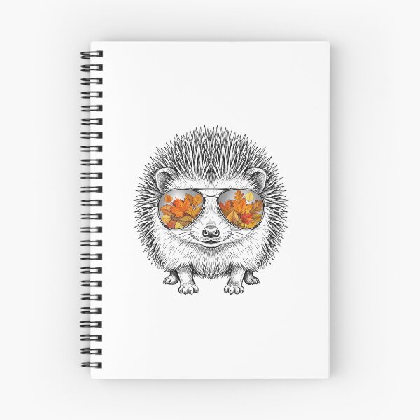 Item preview, Hedgehog Autumn Leaves Sunglasses Reflection designed and sold by Bad-Decisions-Designs.