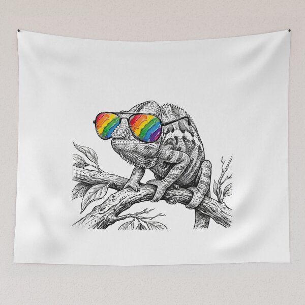 Item preview, Chameleon Rainbow Paint Shades Reflection designed and sold by Bad-Decisions-Designs.