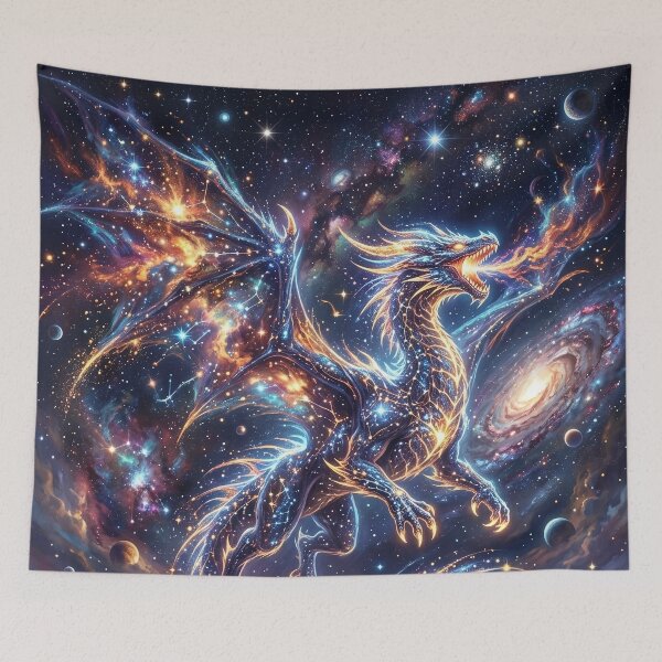 Item preview, Cosmic Dragon - Celestial Fantasy Art designed and sold by Lucid Dream Pixel.