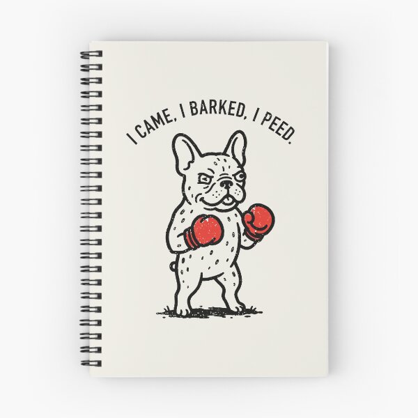 Item preview, I Came I Barked I Peed Boxing French Bulldog designed and sold by Amir Faysal.