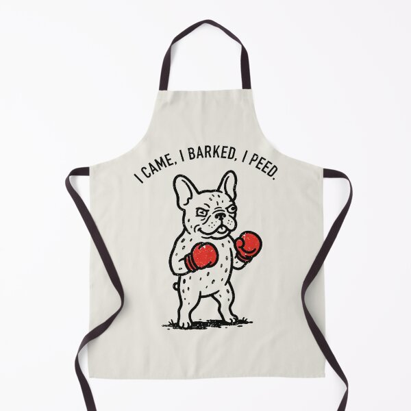 Item preview, I Came I Barked I Peed Boxing French Bulldog designed and sold by Amir Faysal.