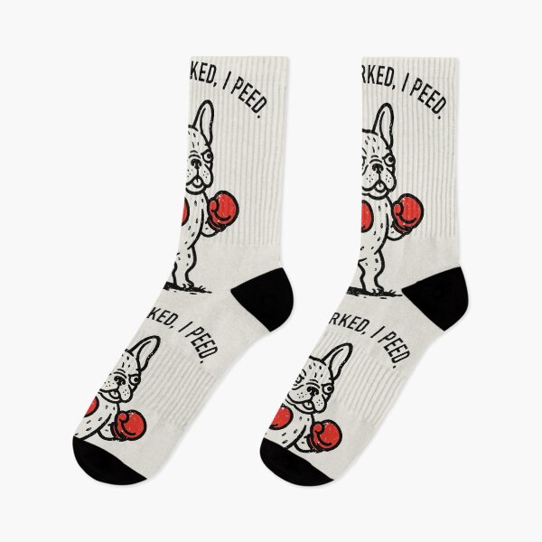 Item preview, I Came I Barked I Peed Boxing French Bulldog designed and sold by Amir Faysal.
