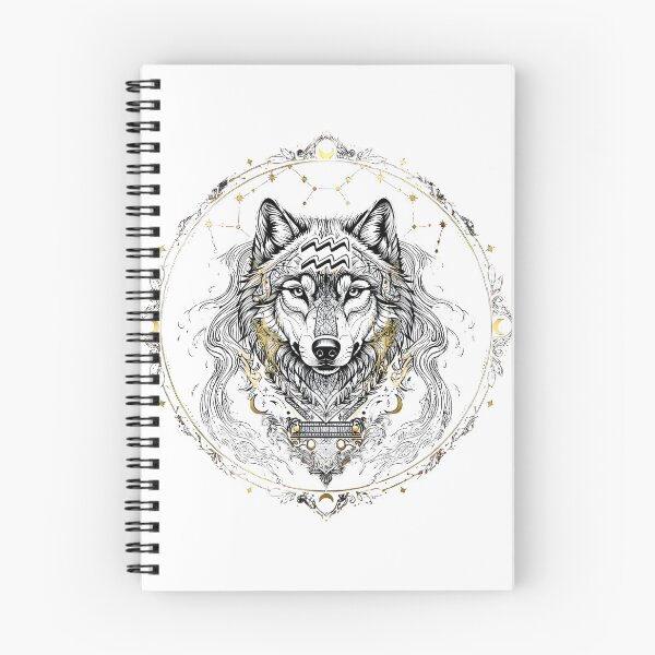 Item preview, Mystical Wolf Sacred Geometry Mandala designed and sold by Zodiac Celestial Art.