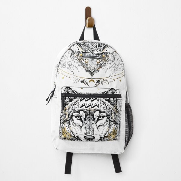 Item preview, Mystical Wolf Sacred Geometry Mandala designed and sold by Zodiac Celestial Art.