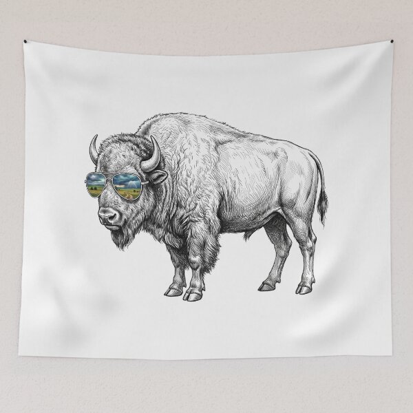 Item preview, Bison Prairie Storm Sunglasses Reflection designed and sold by Bad-Decisions-Designs.