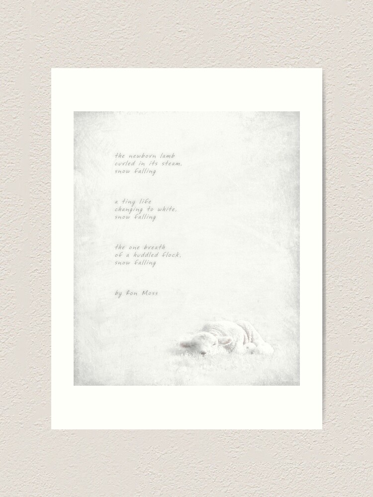 Alternate view of snow falling Art Print