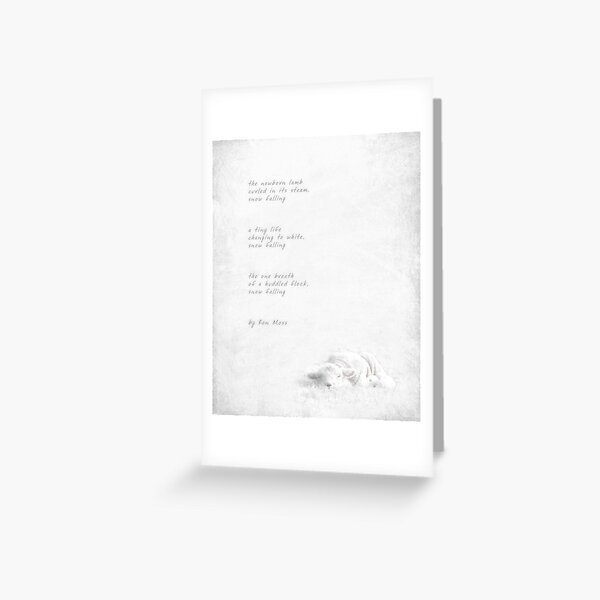 snow falling Greeting Card