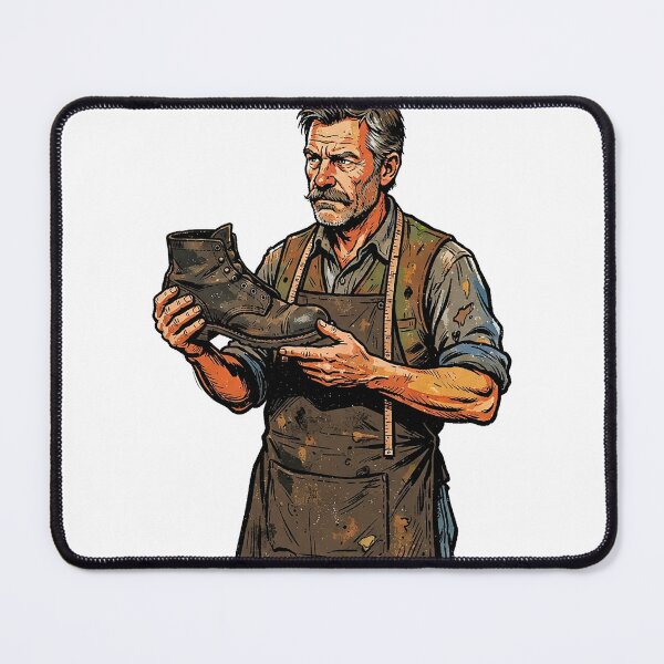 Item preview, Retro Shoemaker Portrait designed and sold by eduardoroa22.