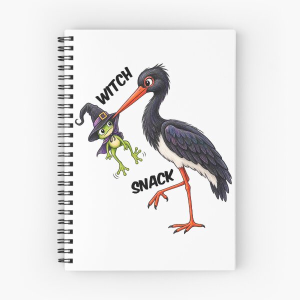 Item preview, Witch Snack – Funny Black Stork and Witch Frog Halloween designed and sold by Buli89.