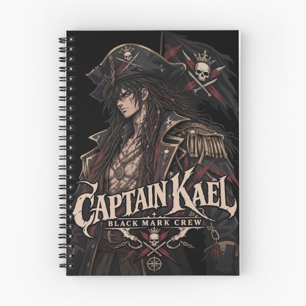 Item preview, Captain Kael Black Mark Crew | Anime Pirate Captain Manga Style designed and sold by Boomaroo.
