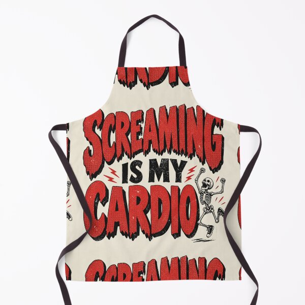 Item preview, Screaming Is My Cardio Funny Horror Movie Fan Typography Tee designed and sold by Fanverse Merchandise.