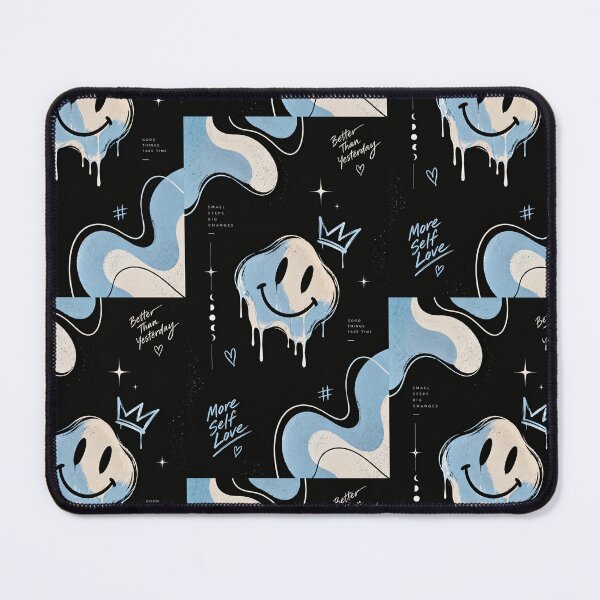 Item preview, Blue Dripping Smiley Aesthetic Phone Case designed and sold by Ricomin.